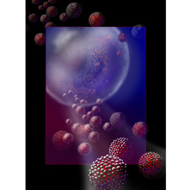medical illustration of Line with Color, Biology, Disease Management, Molecular Biology, Virology