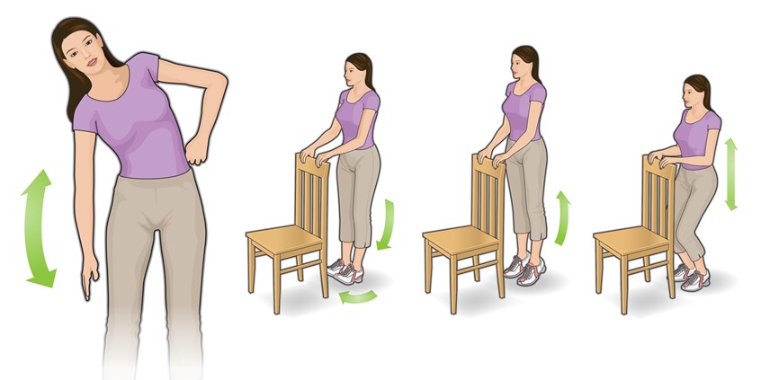 Female Exercise Therapy Illustration by Kopp Illustration | Medical ...